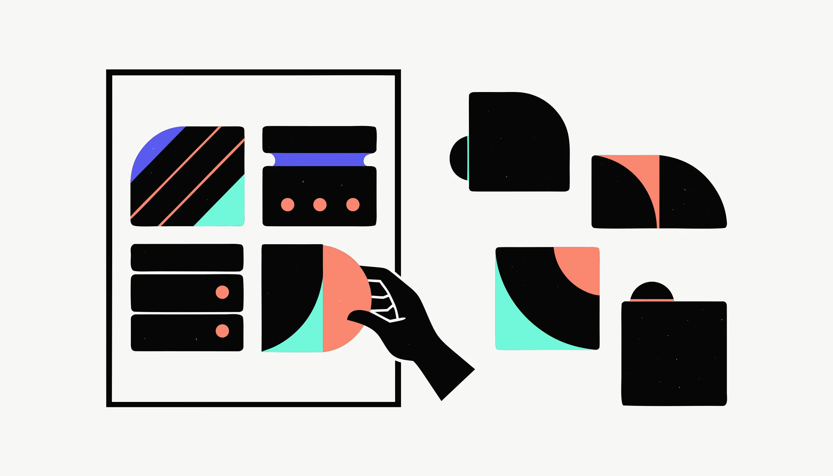 Blocos de tecnologia estáveis dentro de uma moldura de restrições, com alternativas experimentais mantidas do lado de fora